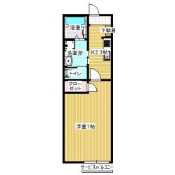 ハミング東須恵の物件間取画像