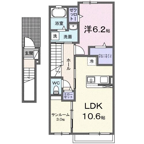 ネイサンベールⅡの物件間取画像