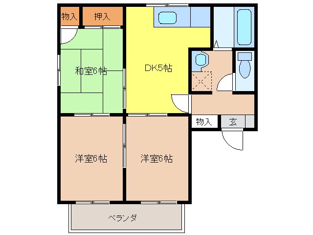 リッシュくすのきの物件間取画像