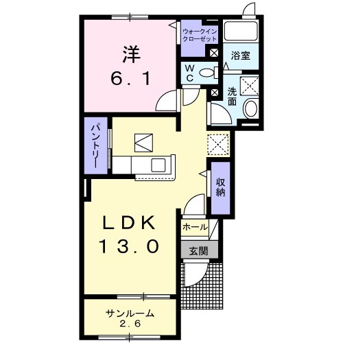 エスポワールIIIの物件間取画像