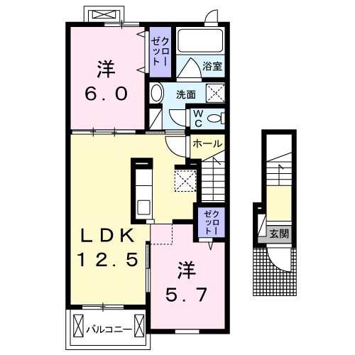 ジェンティーレの物件間取画像