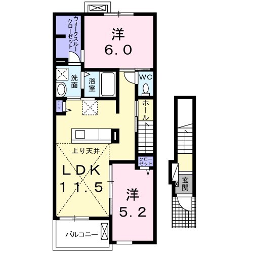 スヴェニール　ポルトIの物件間取画像