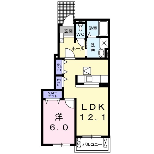 ソラボレＢの物件間取画像