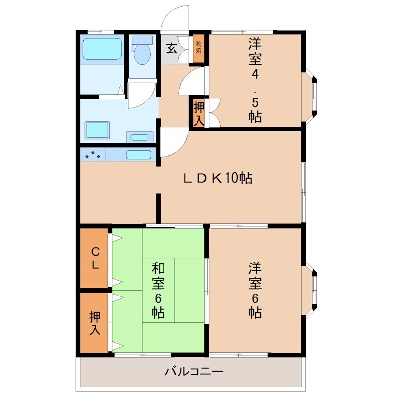 グリーントップの物件間取画像