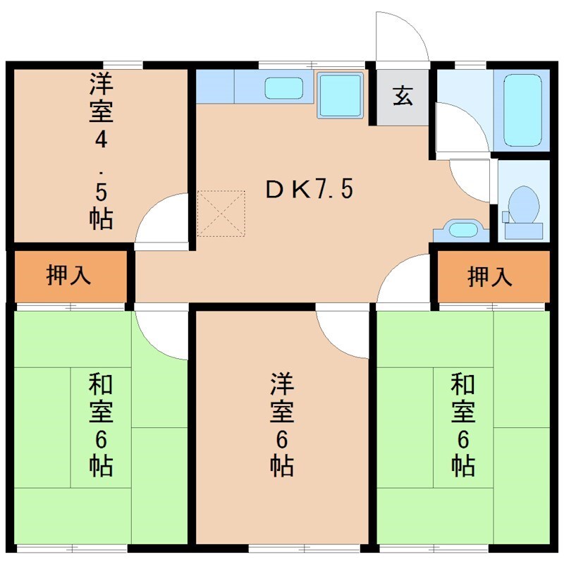 グランメゾン岡芹の物件間取画像