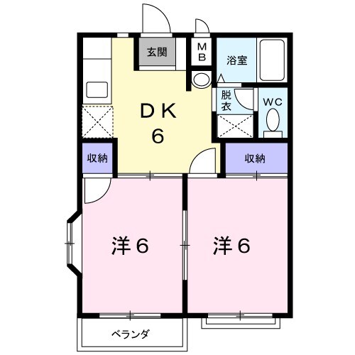 ニューエリールタケムラの物件間取画像