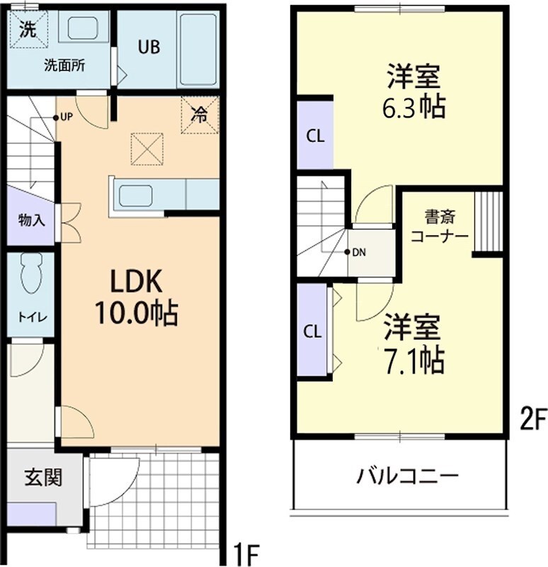 日出ずるの物件間取画像