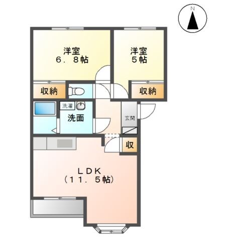 サンコートの物件間取画像