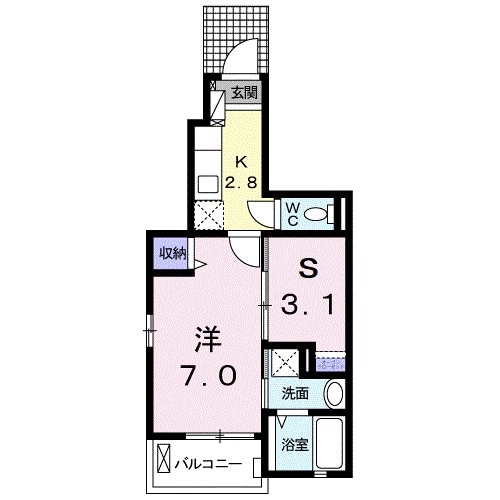 アン　ソレイエＢの物件間取画像