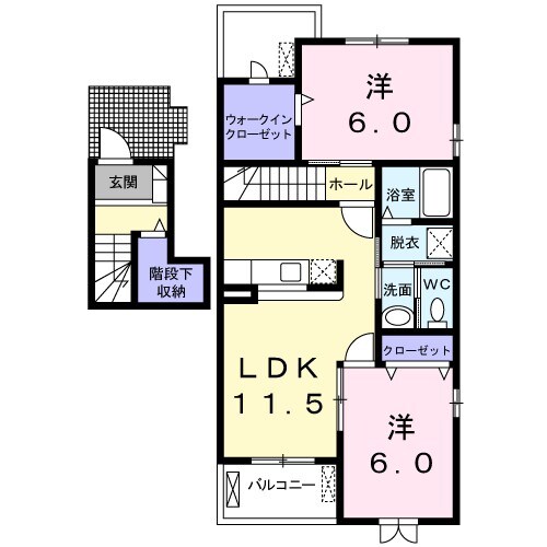 コンフォル　ターブルIの物件間取画像