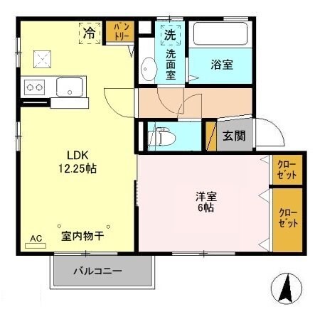 ロイヤル川木谷Cの物件間取画像