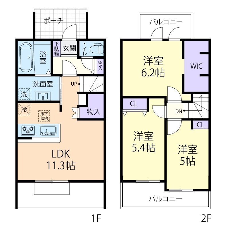 Blueberry　Bの物件間取画像
