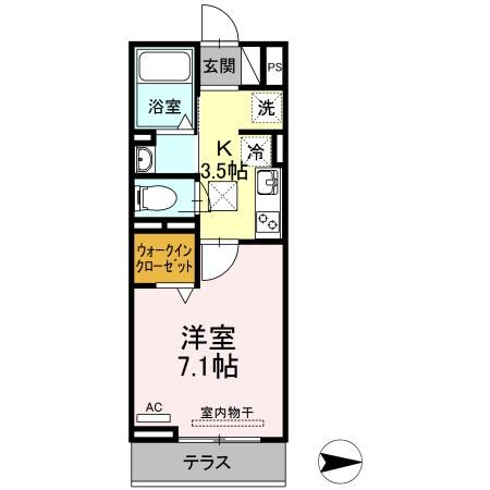 Ｄ－グレイス　Ａ棟の物件間取画像