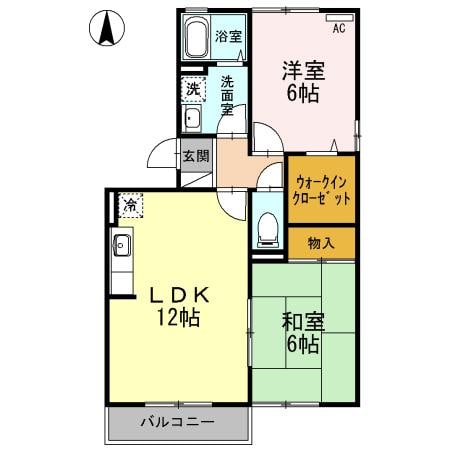 デミュール壱番館の物件間取画像