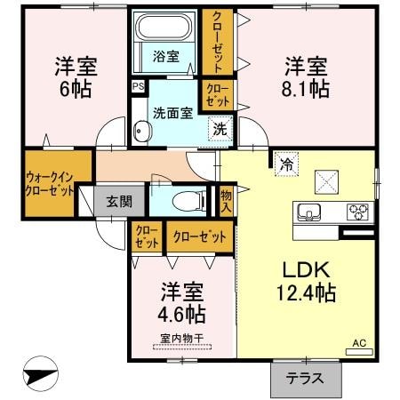 フィオーレ（引野町）の物件間取画像