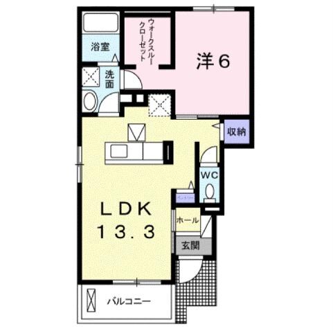 ロータス Dの物件間取画像