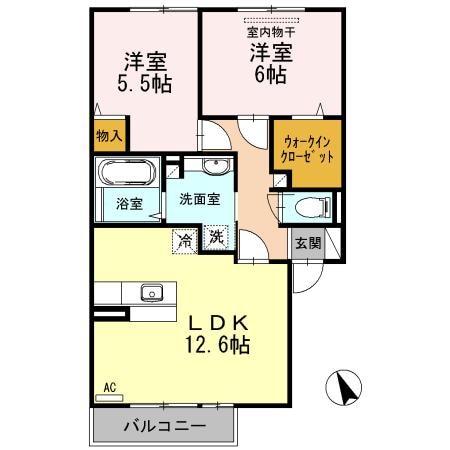 ローゼンシュタット　A棟の物件間取画像