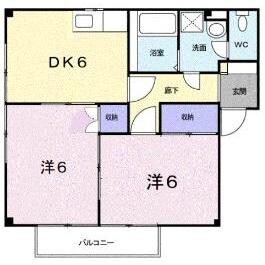 サニーハウスＡの物件間取画像