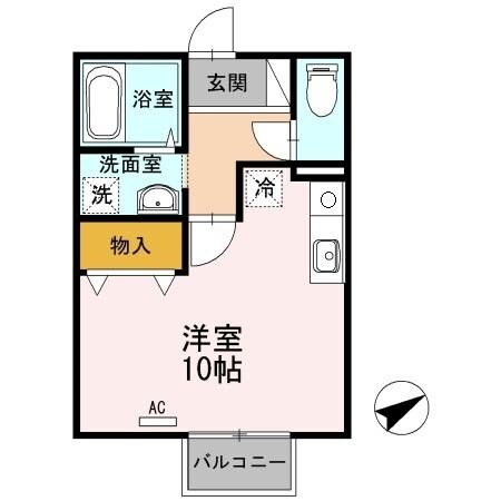 パティオ深津の物件間取画像