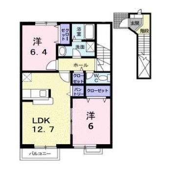 フォンテーヌＣの物件間取画像