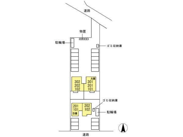 ラフィネ東深津　A棟の物件外観写真