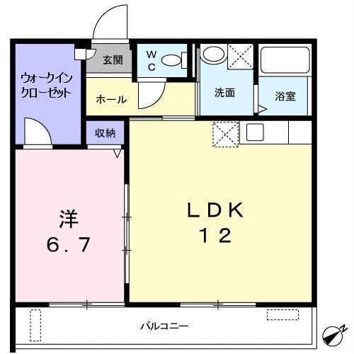 アビタシオンⅢの物件間取画像