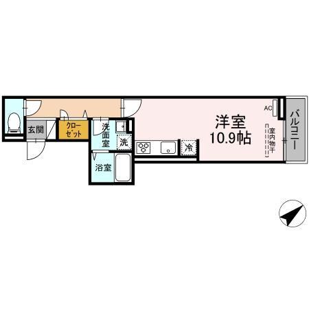 D-room沖野上Ⅱの物件間取画像