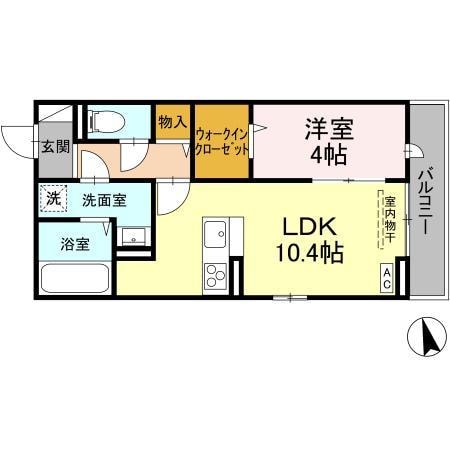 アリビオ曙の物件間取画像