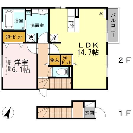 アベニュー山手の物件間取画像