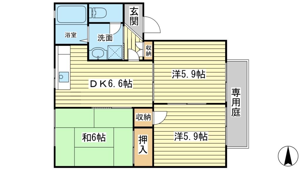 ディアスしおやの物件間取画像