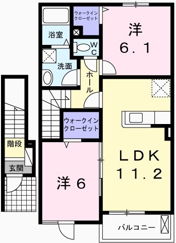 リビエールIの物件間取画像