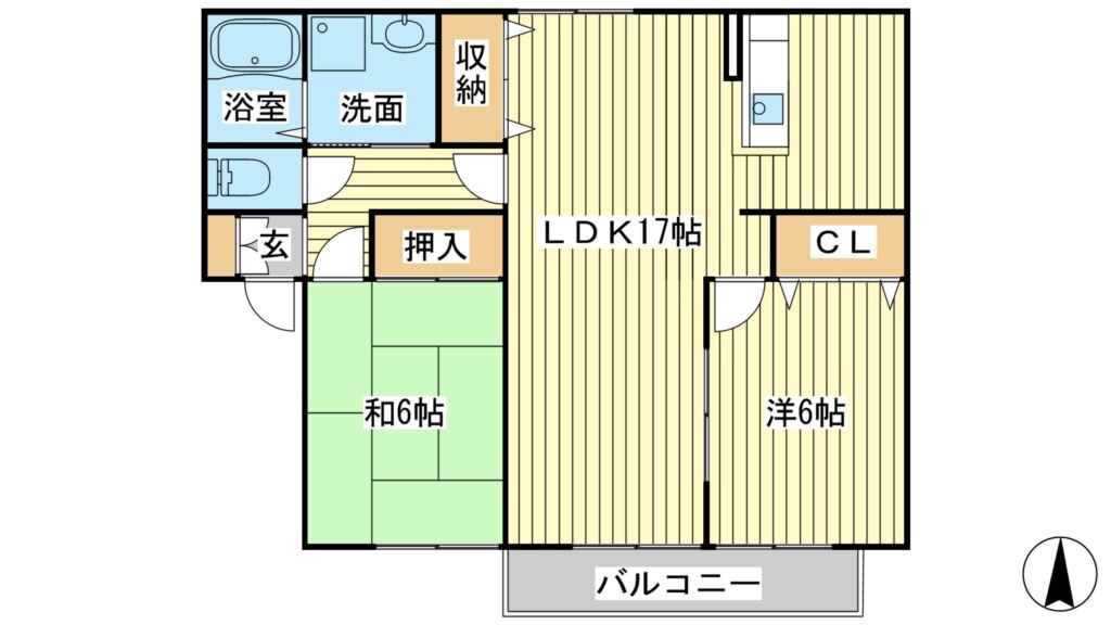 ソレイユ（山津屋）の物件間取画像