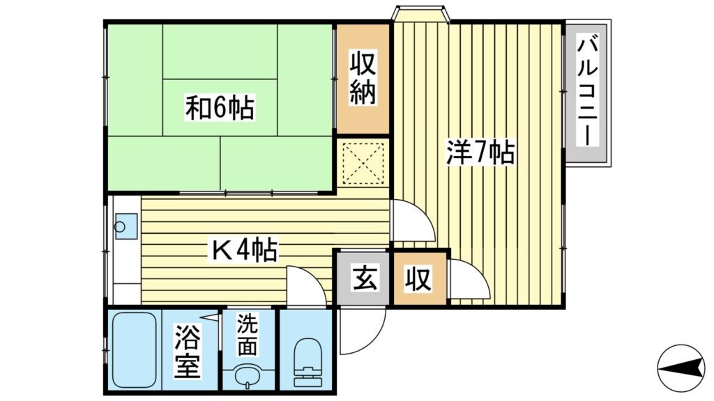 グリーンパレスIIの物件間取画像