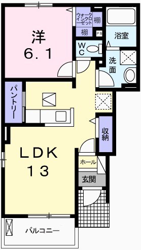 カルムヴィラ和IIの物件間取画像