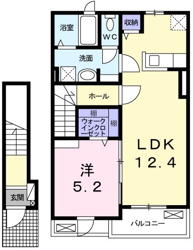 ラヴィベール　Ｂの物件間取画像