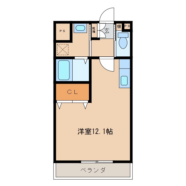 ウエストコーストⅡの物件間取画像