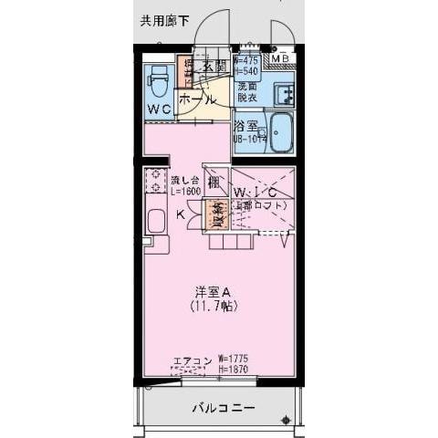 シャトレ末広の物件間取画像