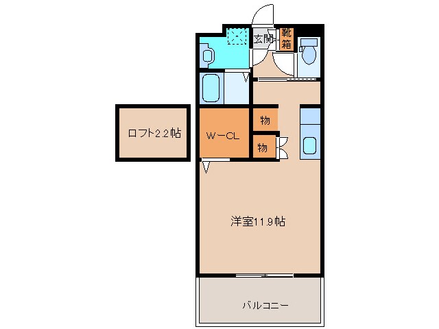 寺の下 徒歩5分 3-3階の物件間取画像