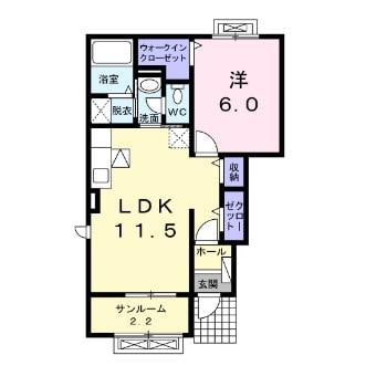 カーサ・ラルーチェの物件間取画像