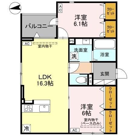 COEUR八日市の物件間取画像