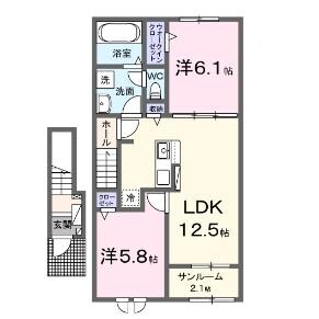 メゾンエトワールの物件間取画像