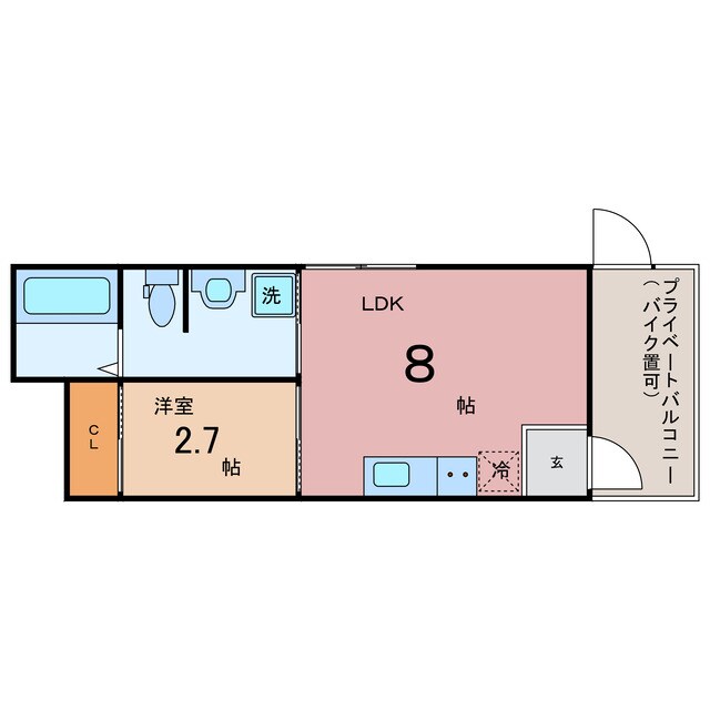 Gradito千林大宮の物件間取画像