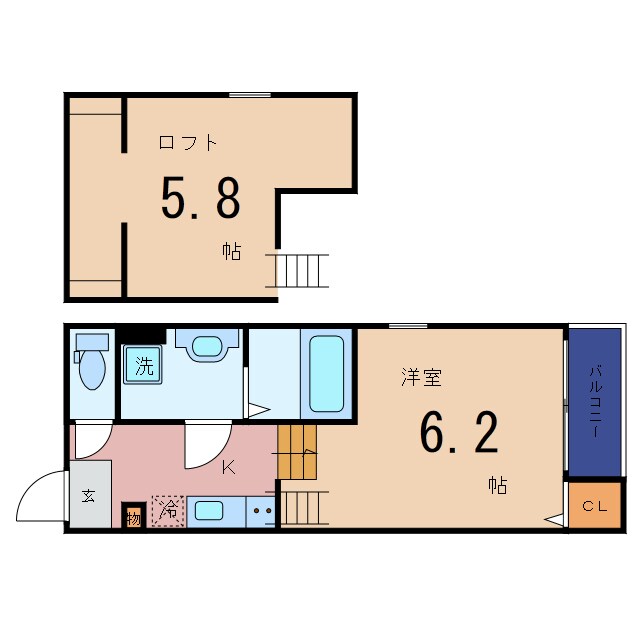 La fonte滝井の物件間取画像