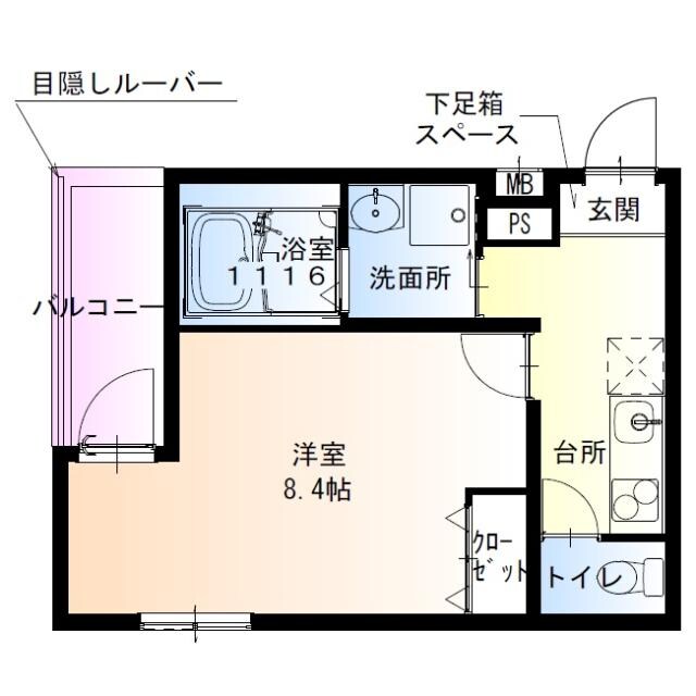 フジパレス城北公園通Ⅰ番館の物件間取画像