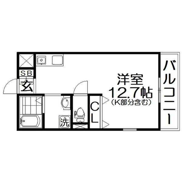 ノースキャッスルの物件間取画像