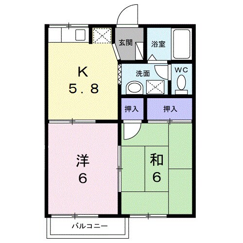 ファミールパークスＣの物件間取画像