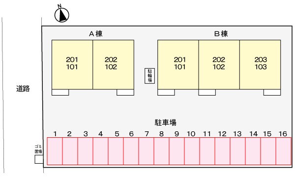 エール　シャンブル　Ｂの物件外観写真