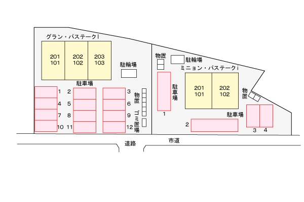 グラン・パステークＩの物件外観写真