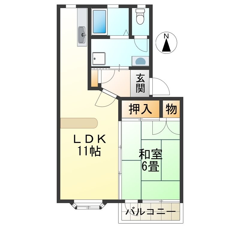 ハイツマロニエ2番館の物件間取画像