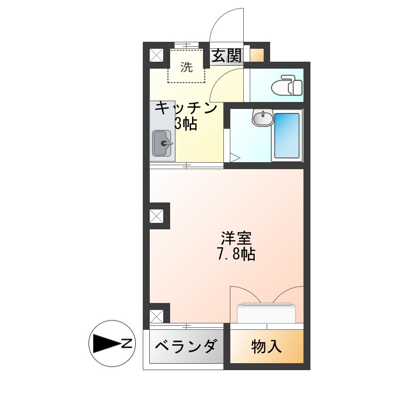 ロイヤルコーポ蜂屋の物件間取画像